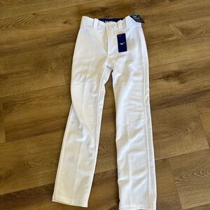 Mizuno boys baseball pants, white, new with tags, size Youth Large